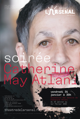 Soirée Catherine May Atlani, vendredi 31 janvier à 20h au Théâtre de l'Arsenal Catherine May Atlani
